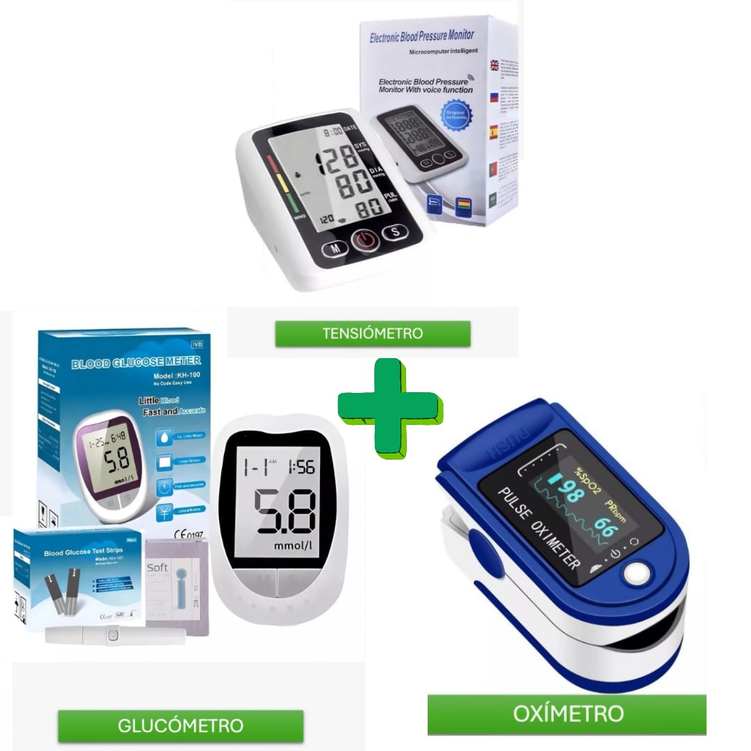 🔴 Tensiómetro, Oxímetro y Glucómetro: El Combo Esencial para Cuidar Tu Salud 🔴 💓 Monitorea tu presión, oxigenación y glucosa con precisión desde casa 🏠 ✅ ¡Evita riesgos y cuida tu bienestar hoy mismo! 🚑 🚚 Envío GRATIS 💵 Pago contra entrega.🔗Compra Ahora👇